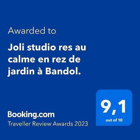 Joli Studio Res Au Calme En Rez De Jardin A Bandol. Bagian luar foto