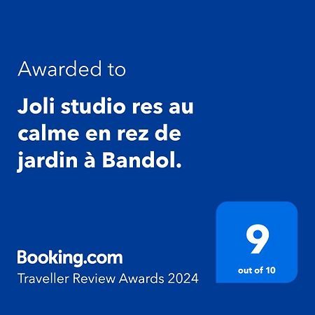 Joli Studio Res Au Calme En Rez De Jardin A Bandol. Bagian luar foto